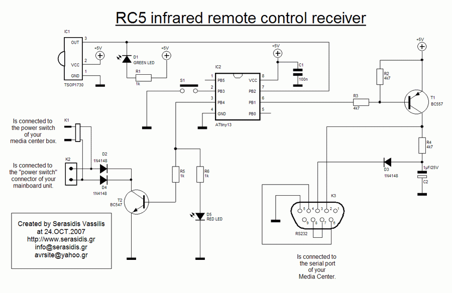 Schematic of the circuit