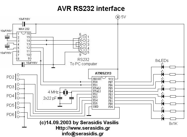 Rs232 программатор схема